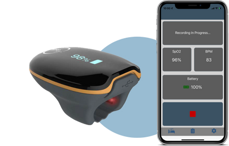Illustration of Ring Device For Sleep And Emotional Analysis